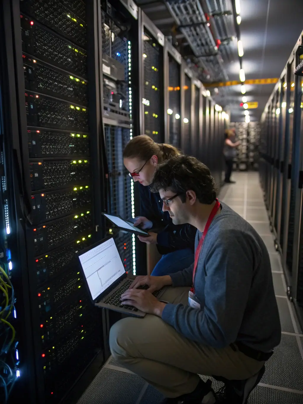 A dedicated team monitoring an Oracle database system, ensuring data integrity and providing proactive maintenance to prevent disruptions.